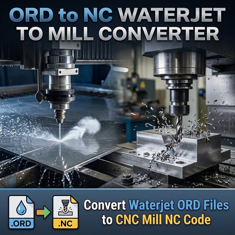 60Ticks ORD-2-NC Converter: convert waterjet ORD files to CNC mill NC code